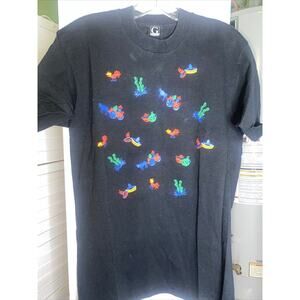 Vintage 90s Single Stitch T Black Shirt G Rated sz Medium USA Mexican Theme